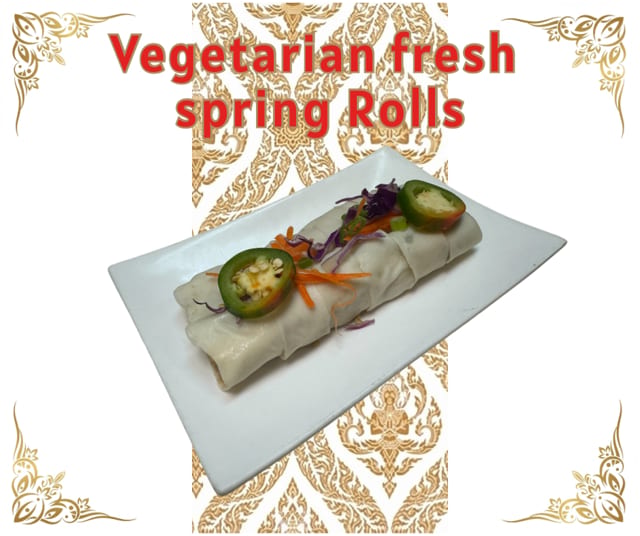 Vegetarian Fresh Spring Rolls (2 Pcs).