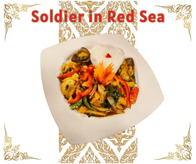 Soldiers in the Red Sea.