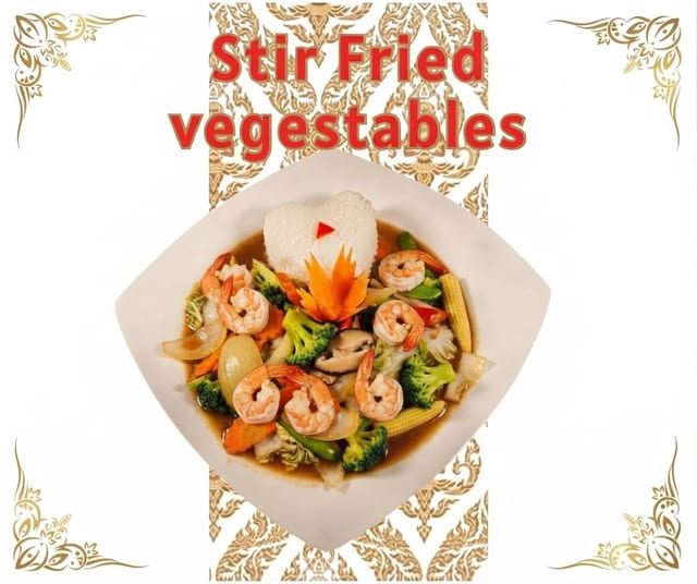 Mixed Vegetables with Shrimp.