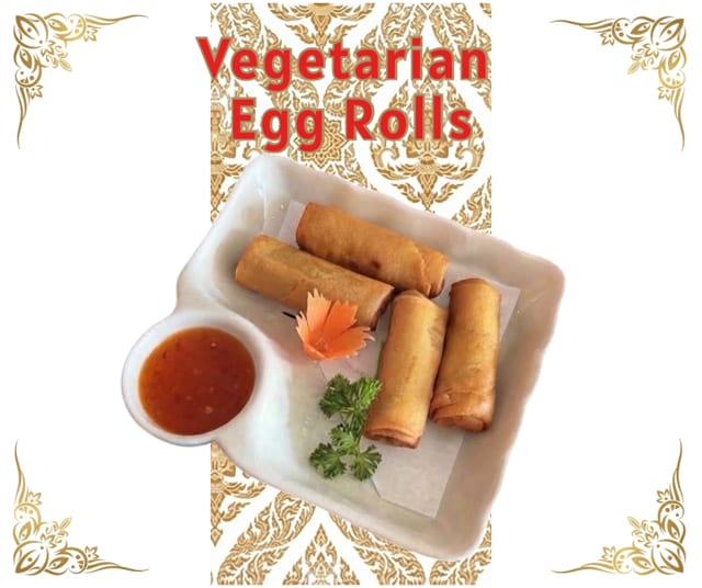 Vegetarian Thai Egg Rolls (4 Pcs).