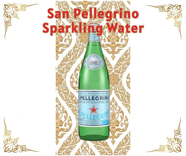 San Pellegrino Sparkling Water.