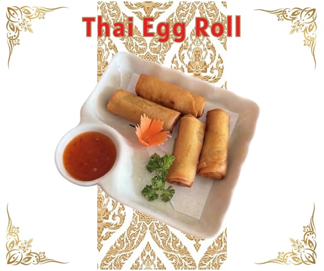 Fried Thai Egg Rolls (4 Pcs).