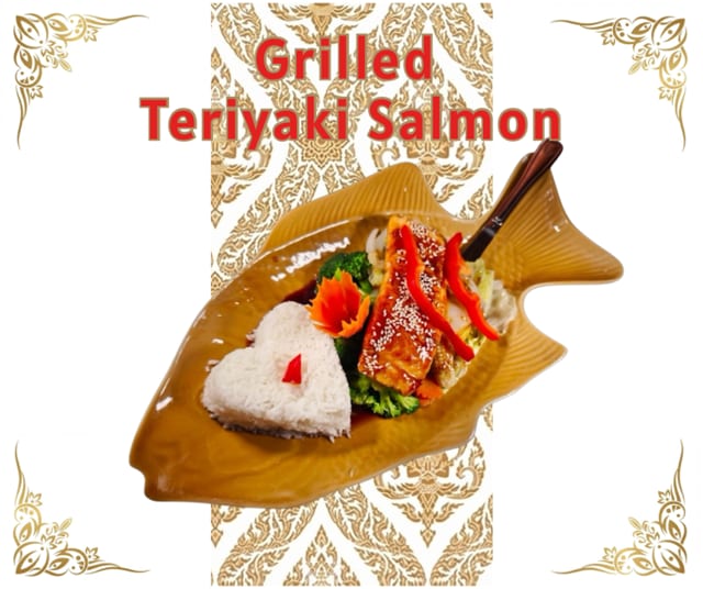 Grilled Teriyaki Salmon.