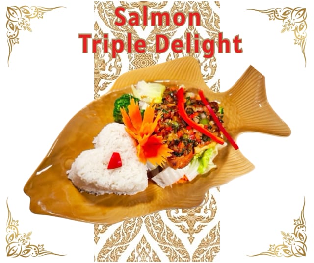 Salmon Triple Delight.
